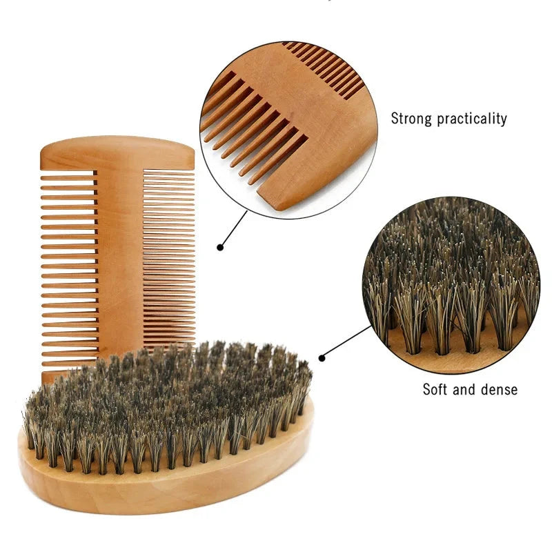 Soft Bristle Comb Set